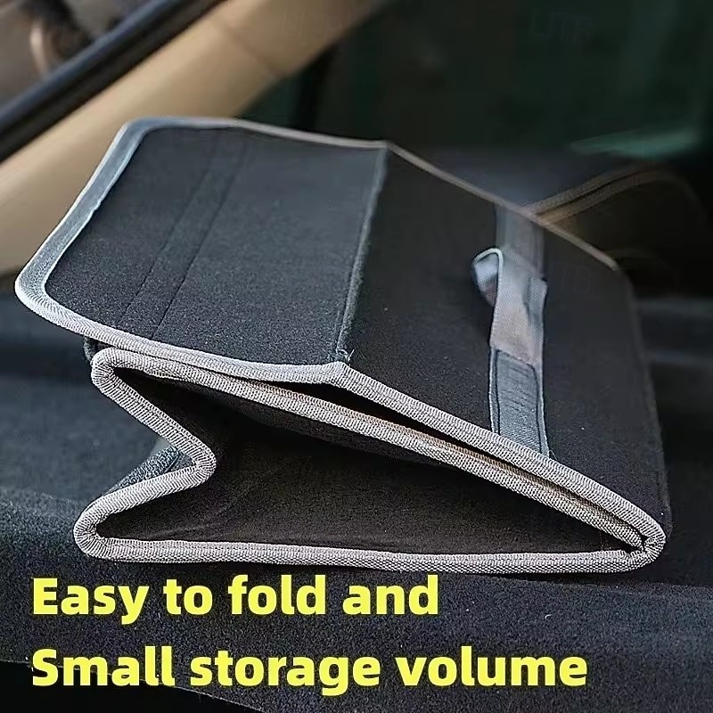 Large Anti Slip Compartment Boot Storage Organizer Tool Car Storage Bag Car Trunk Organizer Soft Felt Storage Box Accessories4