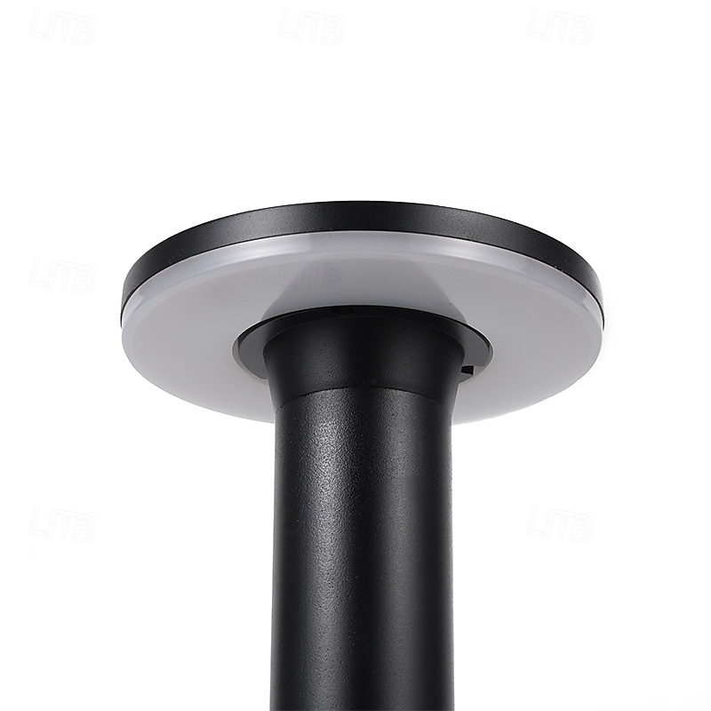 Outdoor Aisle Lights Warm White Modern Street Light Outdoor Waterproof, Perfect Solar Light for Backyard, Lawn, Driveway, Walkway, Garden Decoration.4