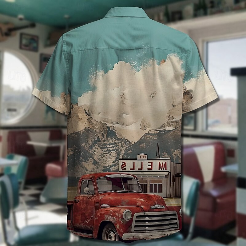 Blouse / Shirt Retro Poster Retro Girl Graphic For Men's Adults' Masquerade 3D Print Vacation Party2