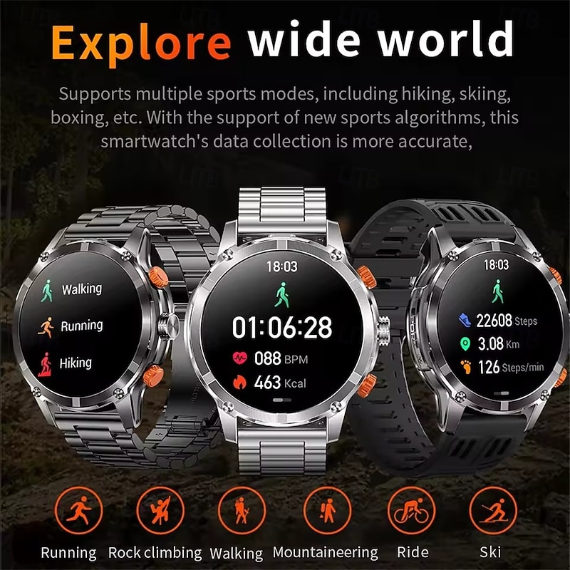 CF55 Smartwatch Heart Rate Sleep Monitoring Bluetooth Call LED Flashlight Information Push Sports Watch4