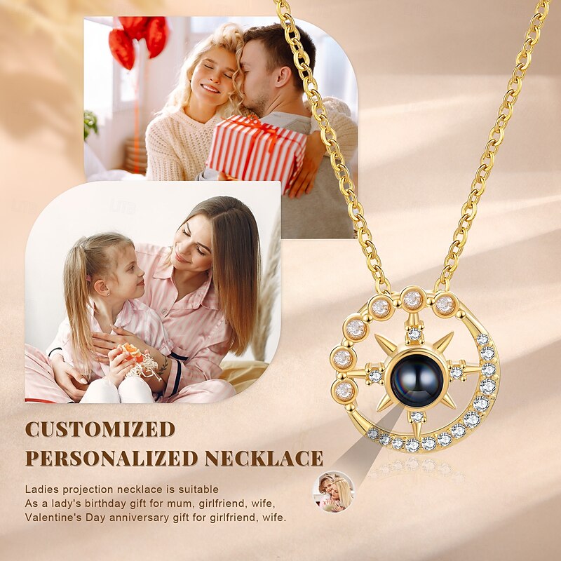 Personalized Necklace with Custom Photo Custom Best Gift for Mom - Exclusive Gift for Mother, Grandmother, Female Friends, and Partners, Perfect for Women's Day, Mother's Day, Birthday, Anniversary4