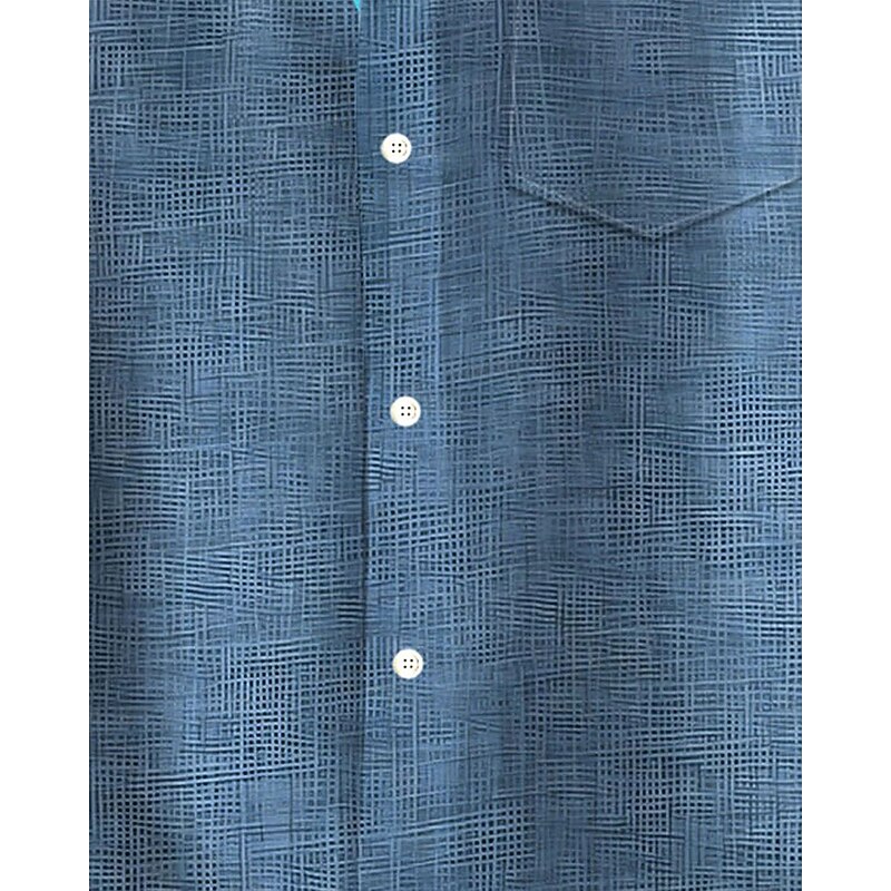 Men's Shirt Summer Shirt Casual Shirt Beach Shirt Button Up Shirt Blue Dark Gray Short Sleeve Floral Print Shirt Collar Vacation Hawaiian Clothing Apparel Polyester Fashion Casual Comfortable3