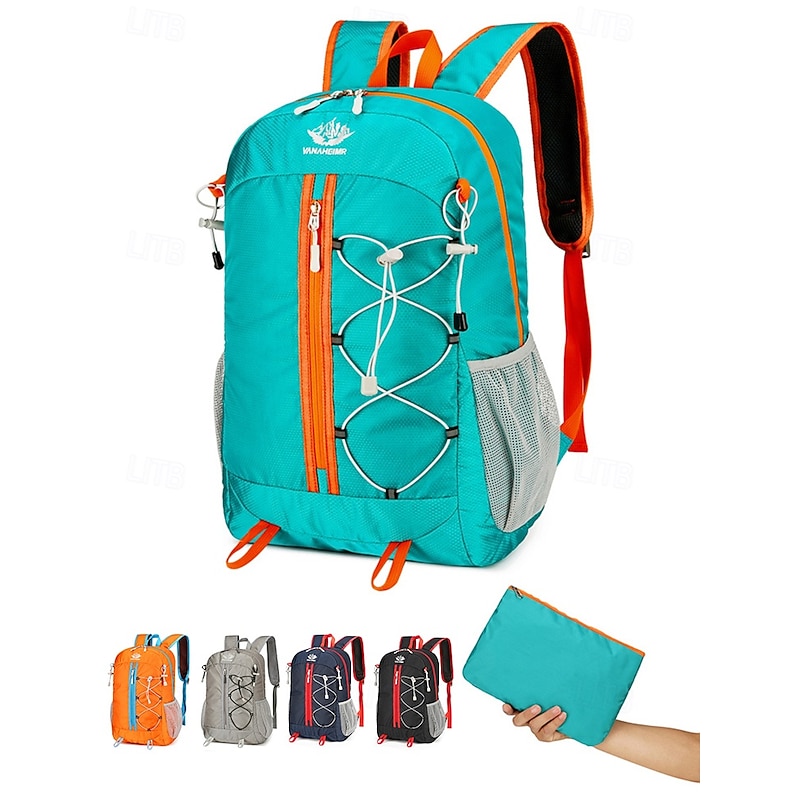 Lightweight Waterproof Foldable Hiking Backpack – Compact Travel Daypack for Camping, Cycling, and Outdoor Adventures, Unisex Packable Rucksack with Large Capacity