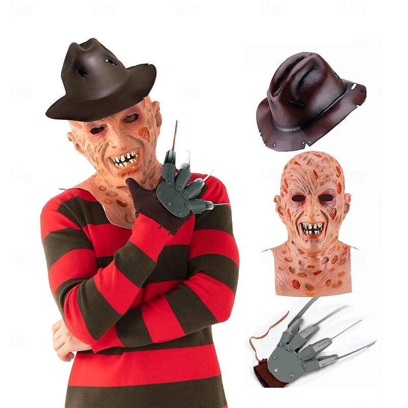 A Nightmare on Elm Street Freddy Krueger Cosplay Costume Outfits Costume Party Movie Cosplay for Men's Adults' Carnival Event / Party Masquerade2