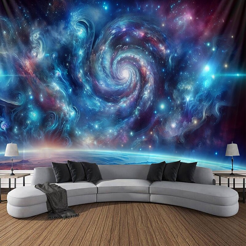 Planet Landscape Hanging Tapestry Wall Art Large Tapestry Mural Decor Photograph Backdrop Blanket Curtain Home Bedroom Living Room Decoration - Main Image