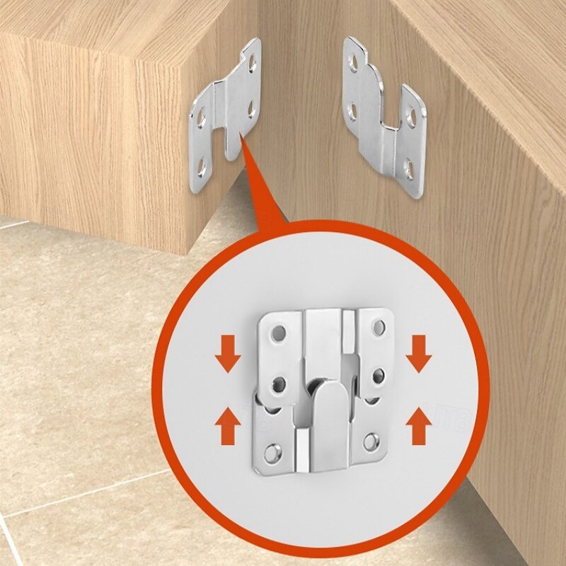 20 Pcs Heavy-Duty Metal Picture Hangers Contemporary Style Locking Wall Mount Brackets for Frames Furniture & Bed Corners Easy Install Hooks4