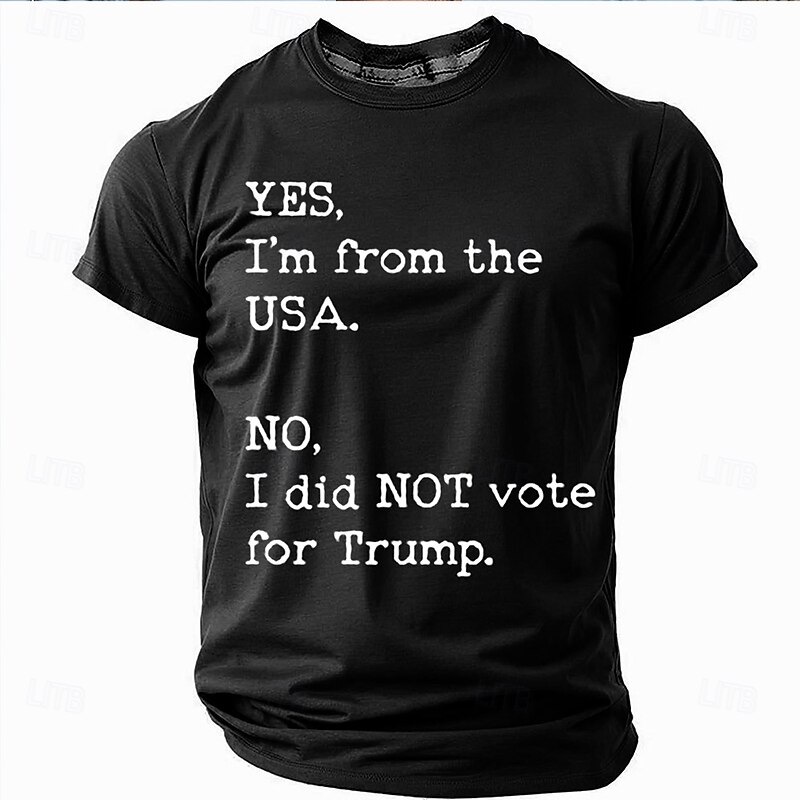 Men's Funny Slang T Shirt Short Sleeve T shirt 3D Print Crew Neck Shirt Fashion Daily Street Daily Black Green Gray Summer Spring Clothing Apparel S M L XL XXL XXXL3