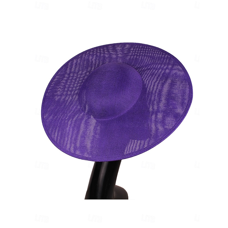 Hats Faux Linen Bowler / Cloche Hat Wedding Elegant Vintage With Pure Color Headpiece Headwear3