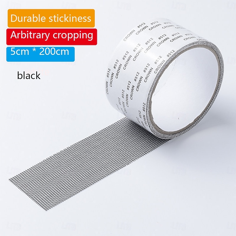 1pc 5cm * 200cm Screen Window Screen Door Repair Patch Door And Window Water Hole Repair Joint Anti Grain Patch Hole Mesh Window Screen Repair Patch Mosquito Net3