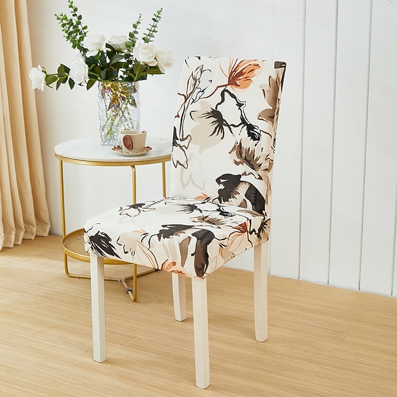 Dining Chair Cover Arrival Super Fit Stretch Removable Washable Short Dining Chair Protector Cover Seat Slipcover for Hotel Dining Room Ceremony Banquet Wedding Party4