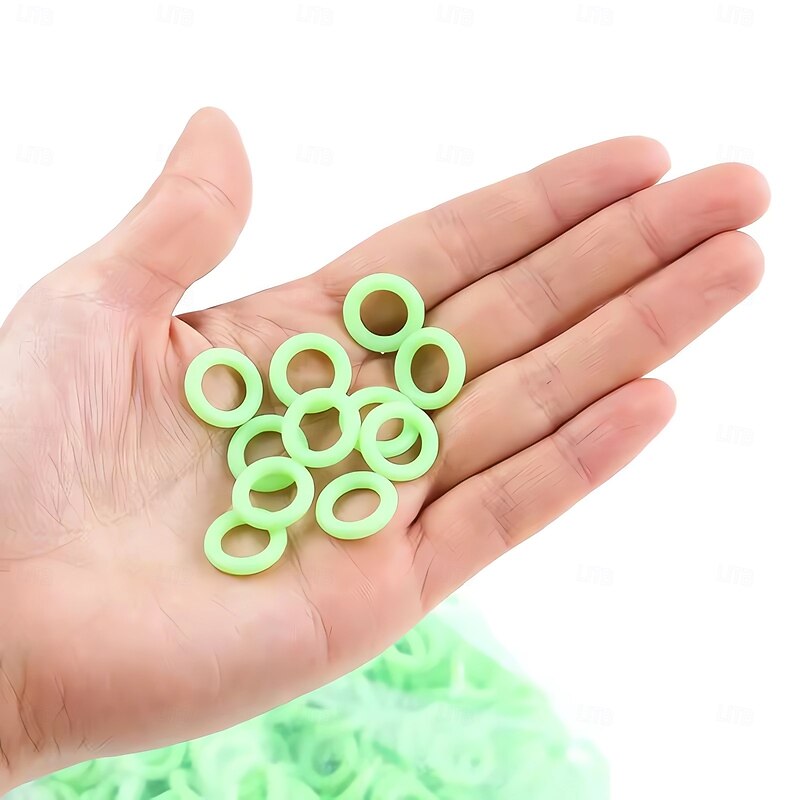 50Pcs/Pack Camping Nail Night Vision Luminous Ring Round Multi-functional Tents Accessories2