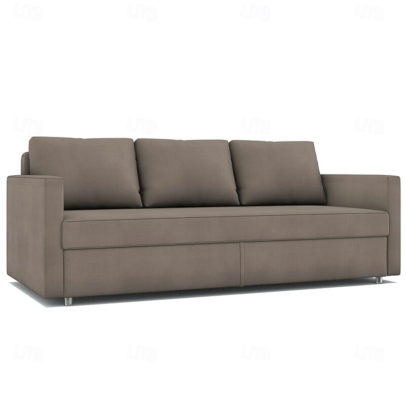 Sofa Bed Cover Velvet Futon Cover Solid Color Quilted Slipcovers Frihetcover Litb Prime Cover4