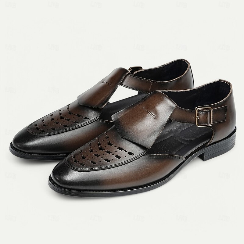 Classic Leather Fisherman Sandals for Men - Versatile Summer Shoes for Dressy and Casual Occasions2