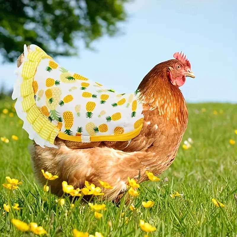 Chicken Clothes Chicken Saddle Protective Wings Chicken Vest Color 5-piece Set3