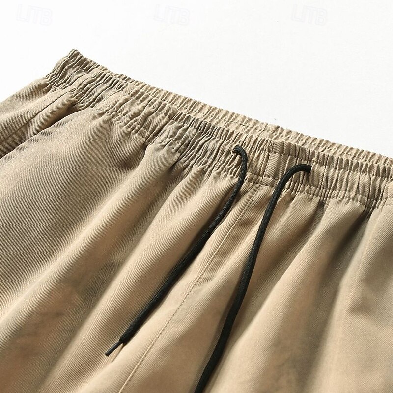 Men's Tactical Shorts Cargo Shorts Camping Shorts Shorts Hiking Shorts Elastic Waist Multi Pocket Straight Leg Gradient Color Moisture Wicking Wearable Knee Length Outdoor Casual Daily Fashion4