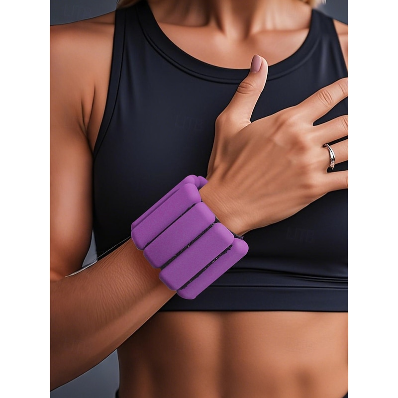 Adjustable Wrist and Ankle Weights - Comfortable Silicone Pad Wearable Resistance Training Bands for Men and Women, Great for Yoga, Running, Pilates and Home Workouts2