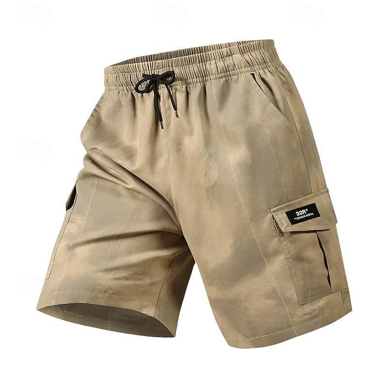Men's Tactical Shorts Cargo Shorts Camping Shorts Shorts Hiking Shorts Elastic Waist Multi Pocket Straight Leg Gradient Color Moisture Wicking Wearable Knee Length Outdoor Casual Daily Fashion