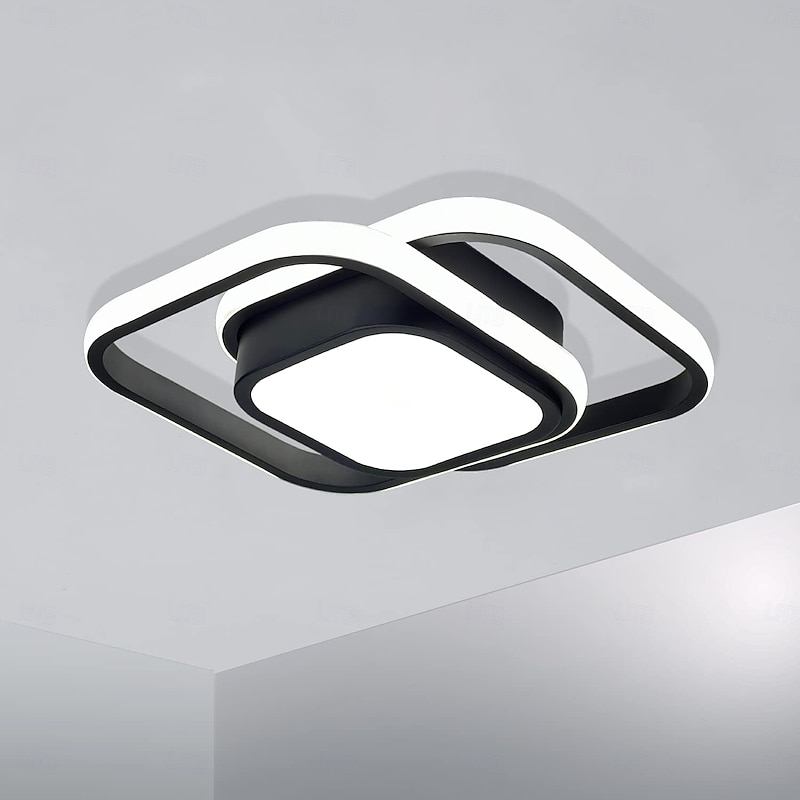 Black and Gold LED Corridor Light Fixtures Modern LED Ceiling Fixtures Close to Ceiling Lights Suitable for Corridors Bedrooms Bathrooms Kitchens Balconies Ceiling Lights