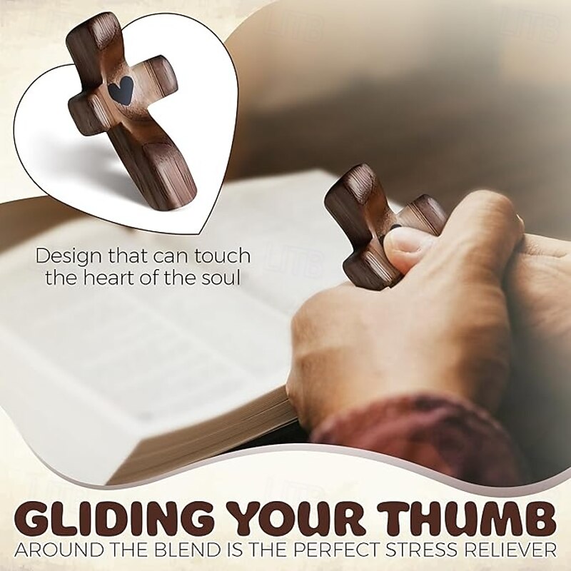 1pcs/3Pcs/5pcs Prayer Cross for HandPocket Cross Christian Gifts for Women and Fidget Toys for Children and Adults2