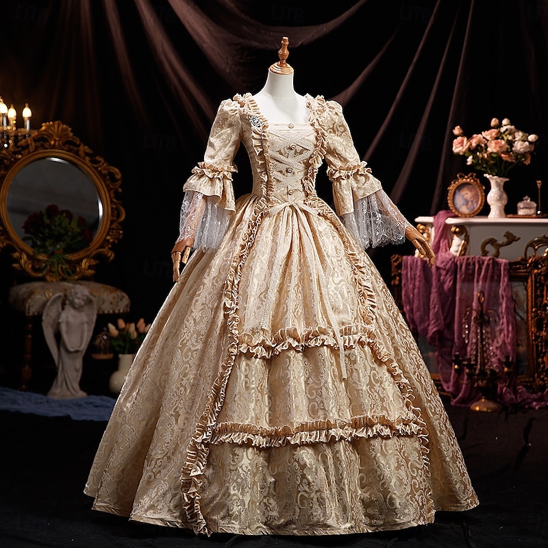Victorian Dress for  Women  Rococo Ball Gown Princess Maria Antonietta Rococo Victorian Renaissance Vacation Dress2