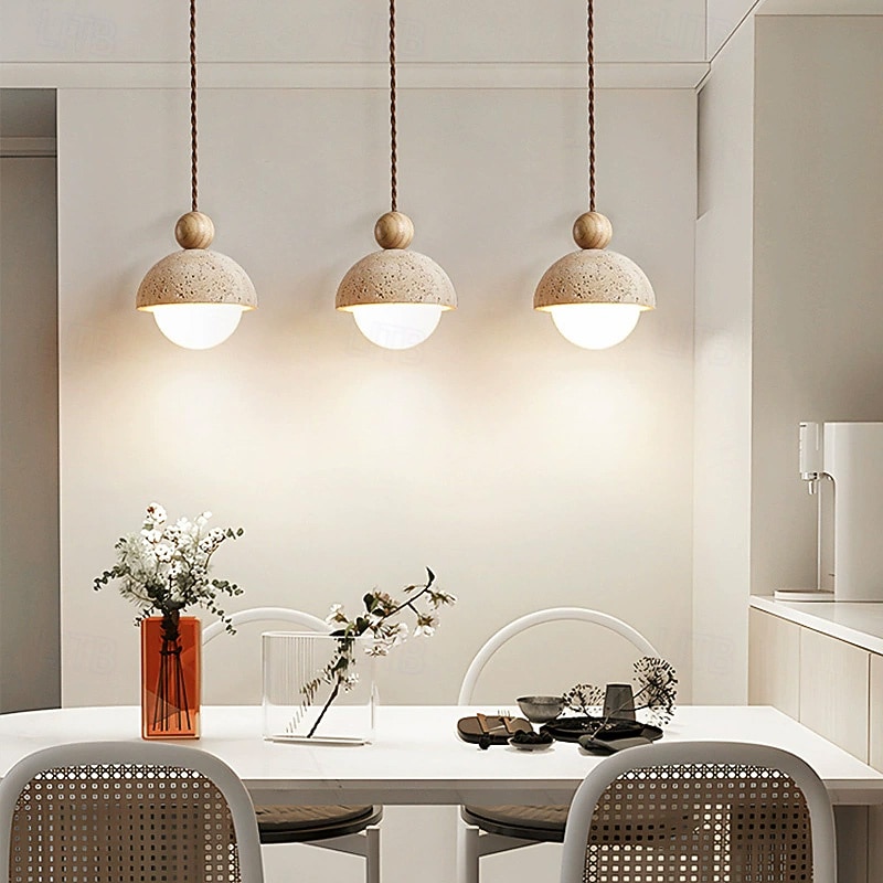 15 cm Globe Design Pendant Lantern Design Geometric Shapes Pendant Light Stone Glass Artistic Style Formal Style Vintage Style Vintage Traditional / Classic 110-120V 220-240V4