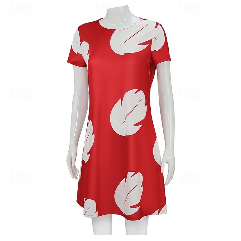 Lilo Dress Cosplay Costume Carnival Costume Dress Up Movie Cosplay for Women's Adults' Halloween Carnival World Book Day Performance Party4