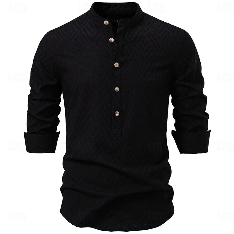 Retro Vintage Medieval Renaissance Shirt Pirate Viking Button Down Embroidered Fancy Dress Men's Viking Carnival Vacation Casual Daily LARP Adults' Shirt Spring & Summer4