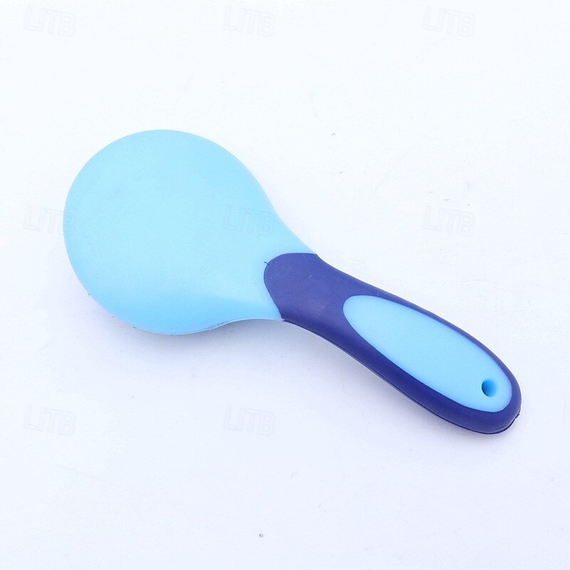 Horse Mane Comb & Tail Comb 1 Pack - Durable PP Material Rubber Handle Long Handle Horse Brush Dust Removal Stable Supplies Horse Nursing Tools3