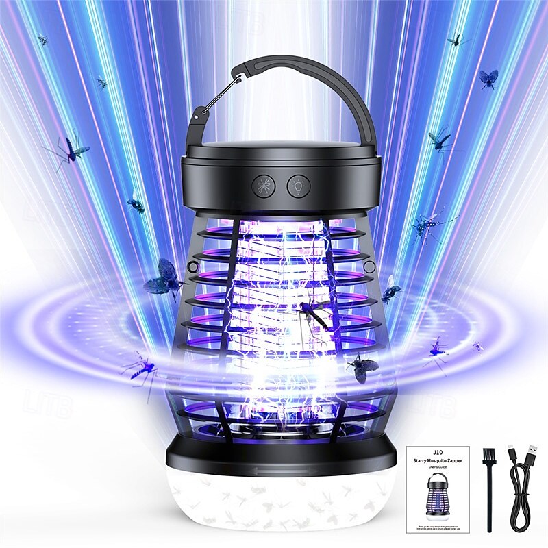Automatic Electric Shock Mosquito Killer Lamp – Indoor Home Physical Mosquito Trap for Camping and Bedroom Use