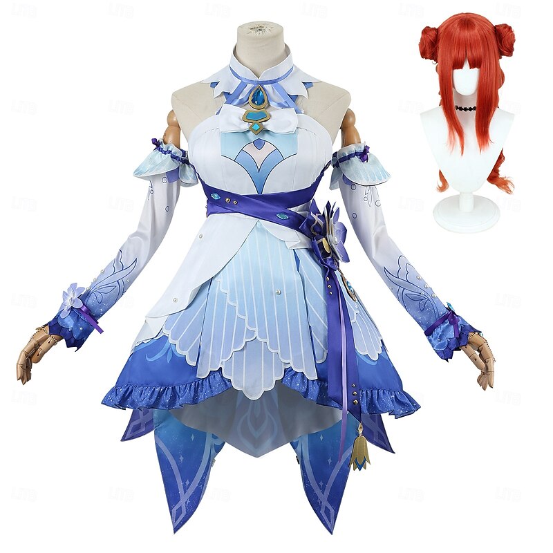 Genshin Impact Nilou Anime Cosplay Costume Cosplay Wigs Cosplay Suits Cosplay Wigs Halloween Masquerade Performance Party Dress Sleeves More Accessories For Women's Adults'3