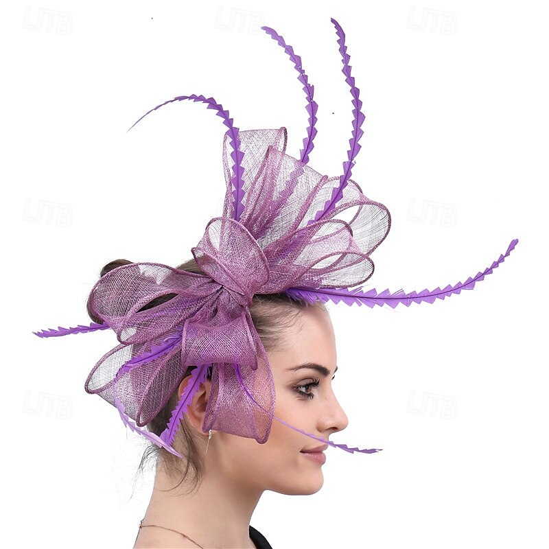 Headpiece Sinamay Wedding Evening Party Elegant Wedding With Cap Headpiece Headwear2