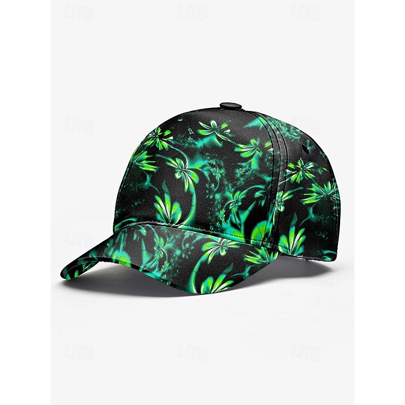 Cool Artistic Floral Print Baseball Cap - Fashionable and Trendy Style - For Outdoor Lovers and Daily Wear