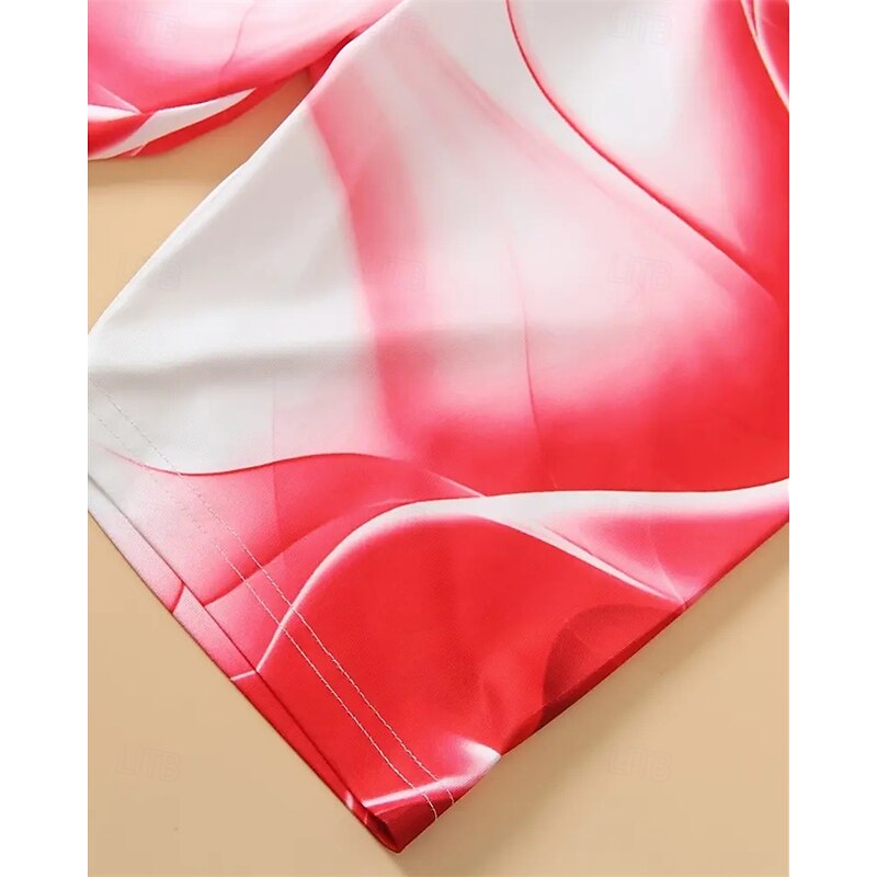 Boys 3D Geometric T-shirt & Shorts Set Short Sleeve Summer Spring Sports Fashion Daily Kids 4-12 Years Crew Neck Outdoor Vacation Sports Tailored Fit4