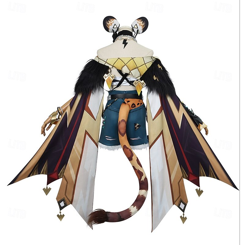 Genshin Impact Cosplay Xilonen Anime Cosplay Costume Shoes Cosplay Wigs Cosplay Suits Cosplay Wigs Cosplay Shoes Halloween Masquerade Performance Party Pants Sleeves Cloak For Women's Adults'3