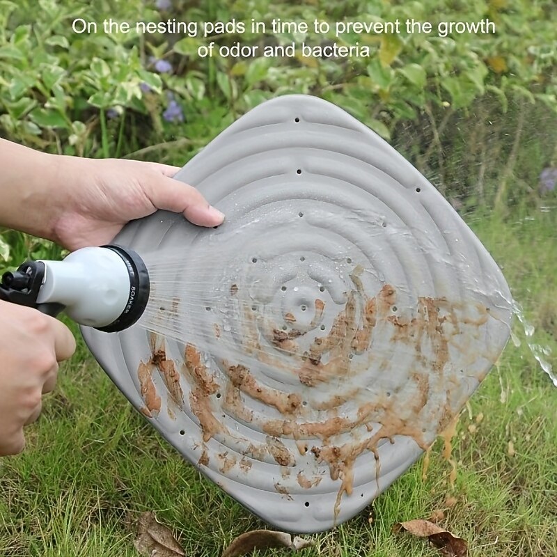 Durable Chicken Nesting Pads 6pcs Durable Washable Chicken Nesting Pads 14.2x12 Inches Reusable Nest Box Liners For Laying Eggs, Farm Hen Supplies2