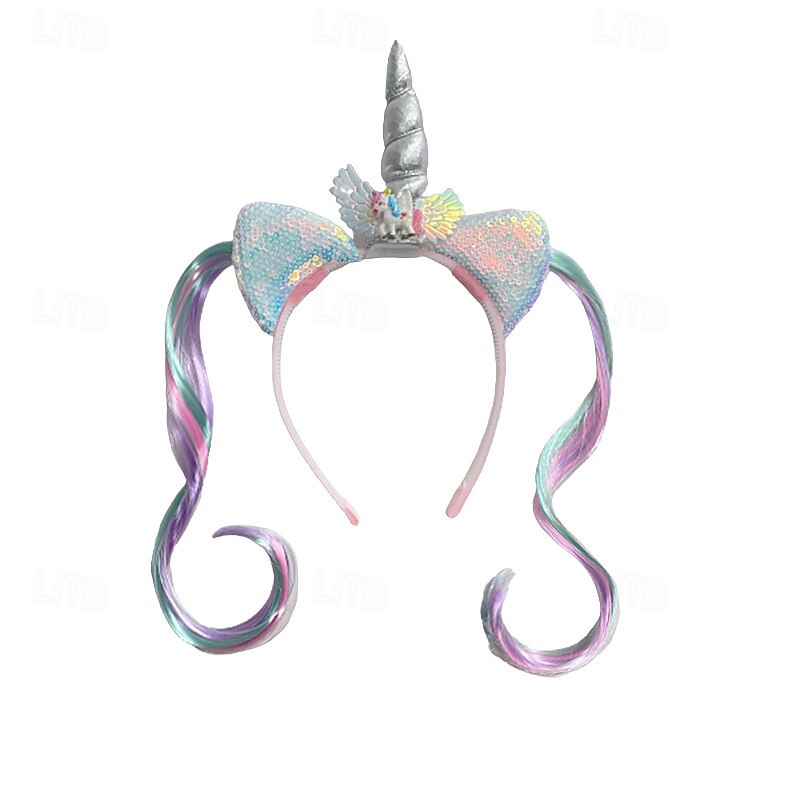 Kids Girls' Mermaid Dress Up Set Necklace Bracelet Jewelry Set Tiara Princess Sweet Party Birthday Unicorn2