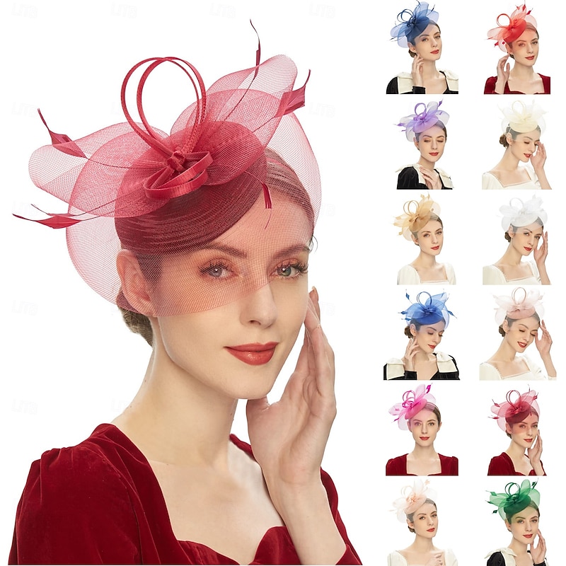 Headpiece Tulle Wedding Evening Party Elegant Wedding With Pure Color Headpiece Headwear