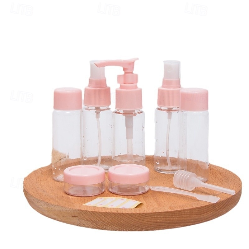 Travel Bottles Set 11-Piece, Refillable Toiletry Containers for Cosmetics, Shampoo, Lotion, Face Wash, Squeeze Tubes, Press and Spray Bottles3