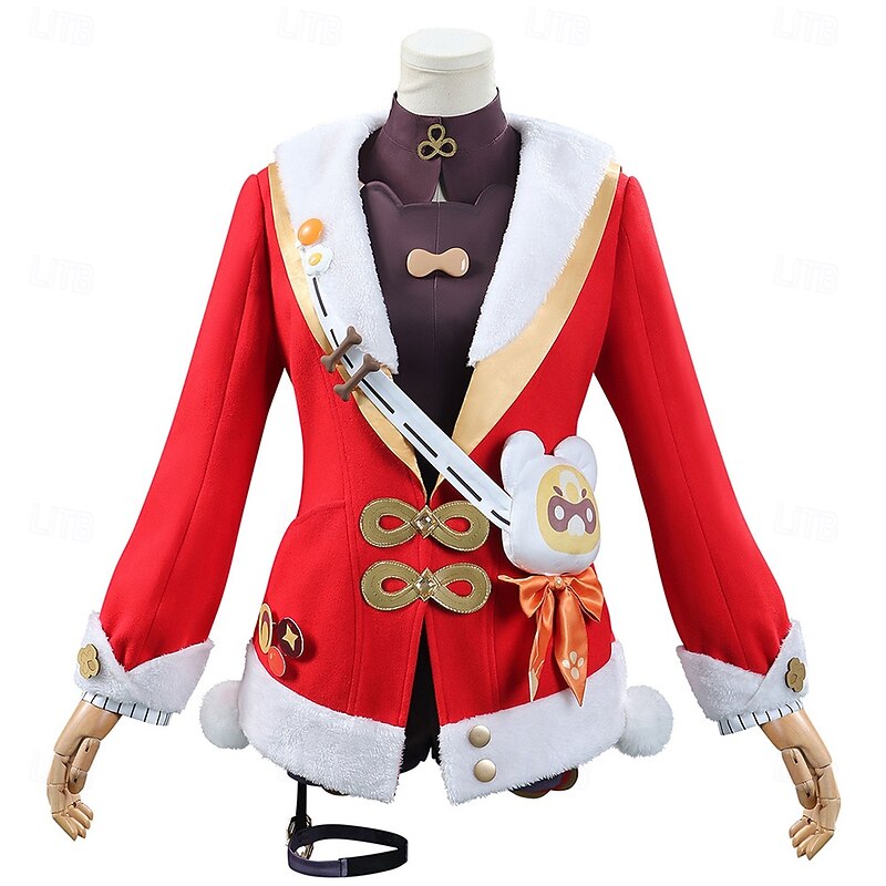 Genshin Impact Cosplay Brianna Knickerbocker Anime Cosplay Costume Outfits Cosplay Wigs Cosplay Suits Cosplay Wigs Carnival Masquerade Performance Party Skirt Dress Sleeves For Women's Adults'2