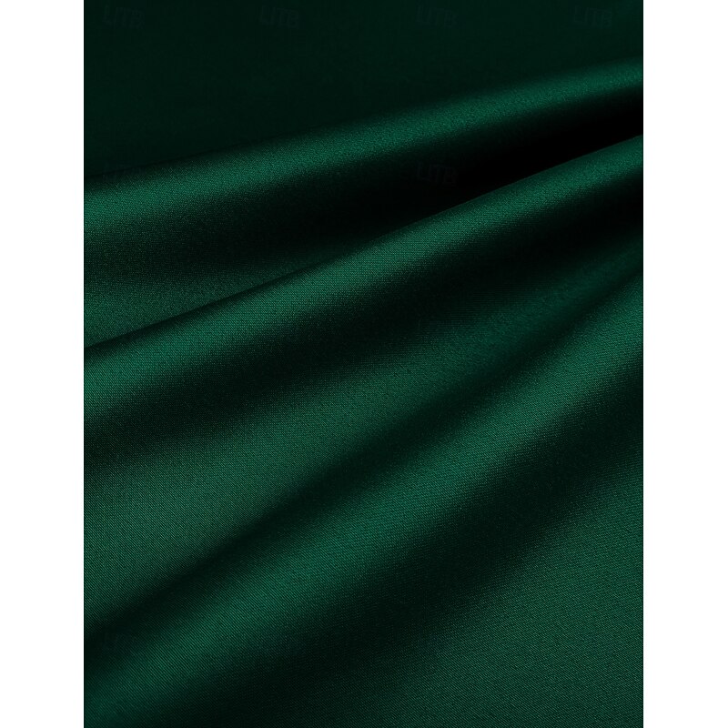 Men's Wedding Party Party Suits Peaked Lapel Dark Green Fashion Business Solid Colored Standard Fit 3 Piece Single Breasted One-button3