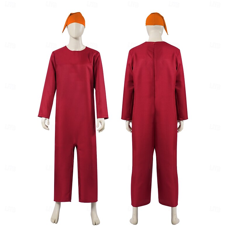 Snow White Seven Dwarfs Group Costume Jumpsuit Carnival Costume Movie Cosplay for Men's Boys Kid's Adults' Halloween Carnival World Book Day Performance Party2