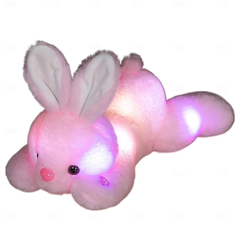 1 Pc Cute Luminous Plush Rabbit Easter Party Gift Festival Atmosphere Decoration Doll4