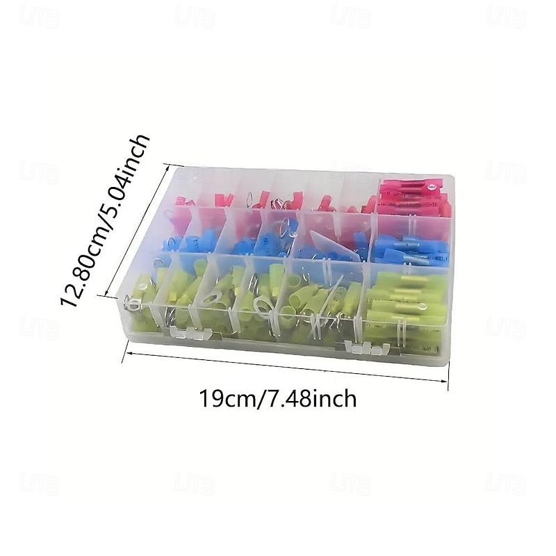 250Pcs/Set Premium Heat Shrink Wire Connectors - Butt Terminals for Marine and Automotive Applications - Insulated Crimp Terminal Set with Seal Electrical Connectors for Waterproof Protection2