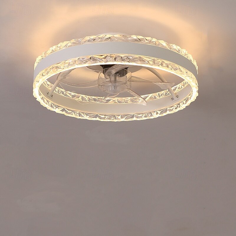 40 cm Dimmable Ceiling Fan Metal Acrylic Modern Nordic Style 220-240V4