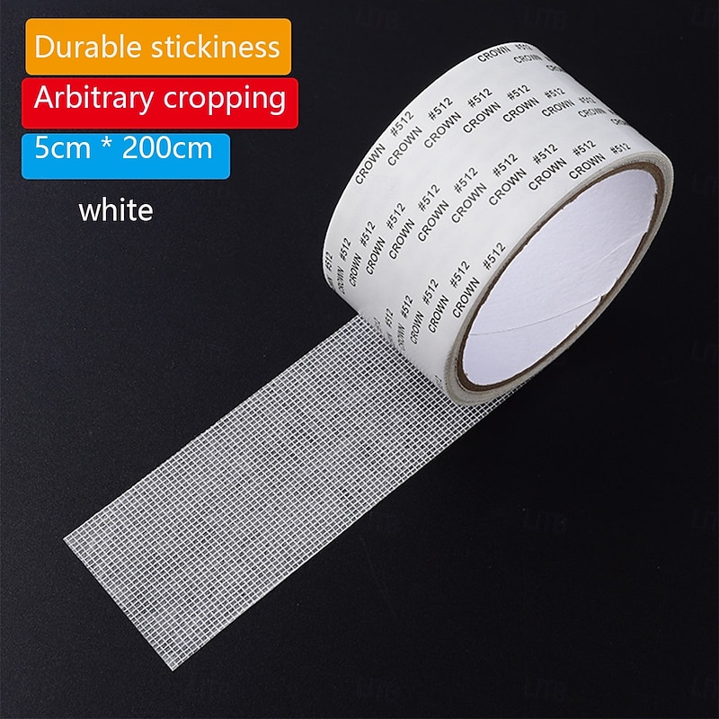 1pc 5cm * 200cm Screen Window Screen Door Repair Patch Door And Window Water Hole Repair Joint Anti Grain Patch Hole Mesh Window Screen Repair Patch Mosquito Net2