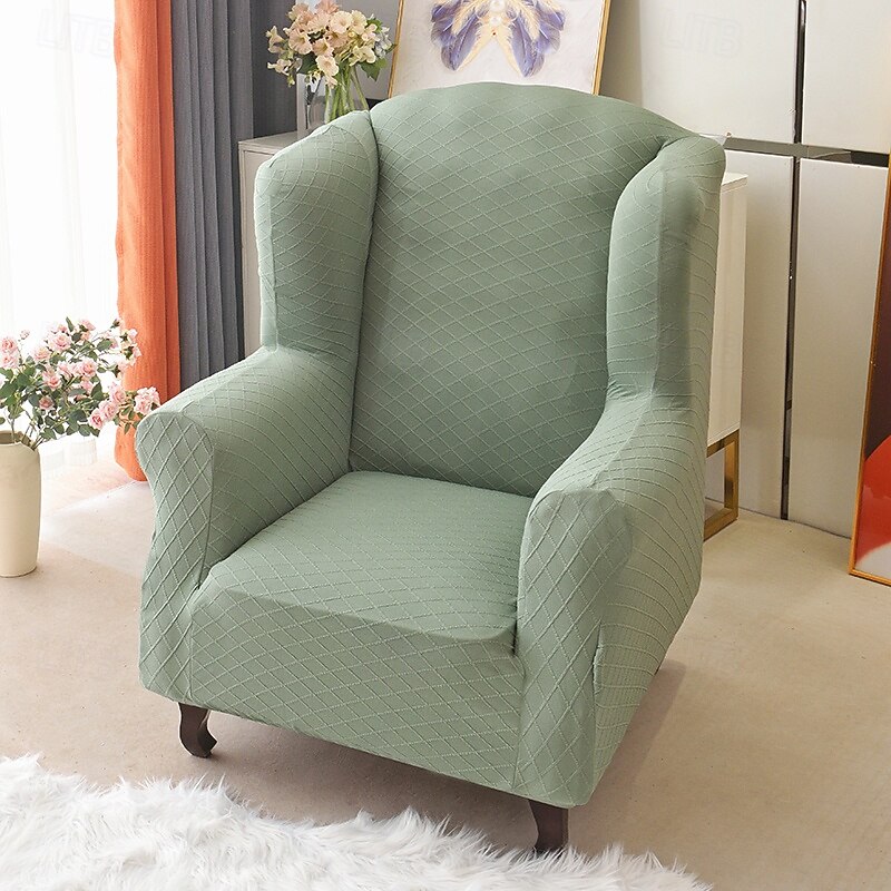 Simple Modern Soft Elastic All-wrap Tiger Bench Armchair Cover Leisure Stool Cover Cover Plaid Sofa Chair Cover2