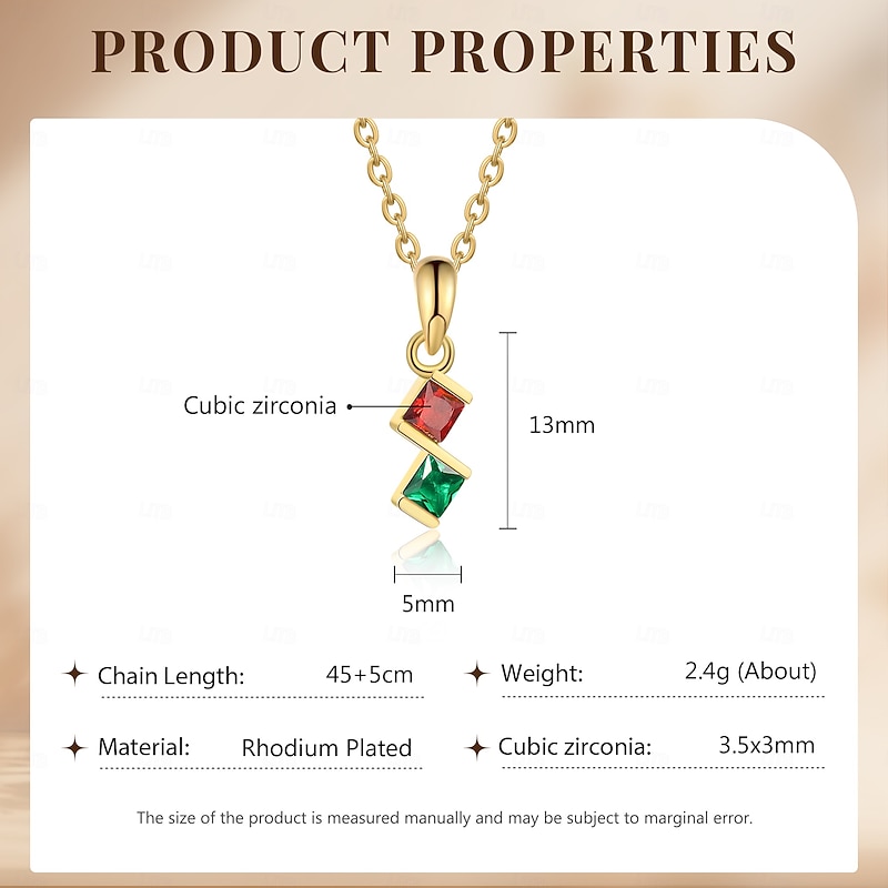 Personalized Birthstone Necklace Custom Best Gift for Mom – Pendant for Women, Perfect for Mother's Day, Valentine's Day, Christmas, or Birthday2