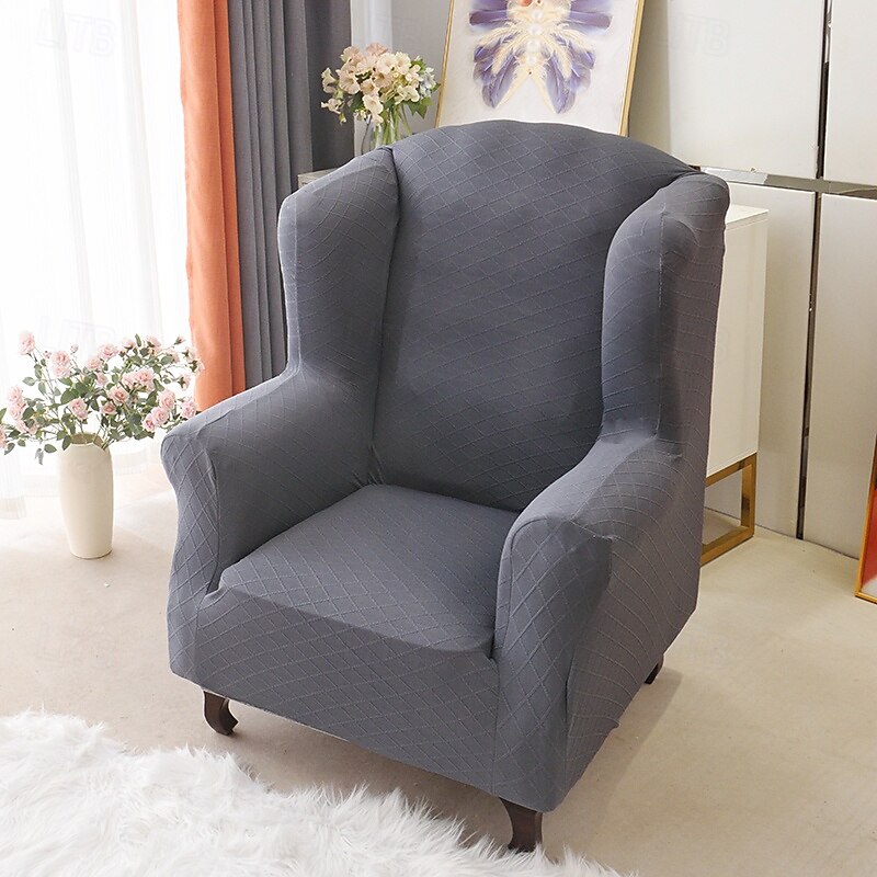 Simple Modern Soft Elastic All-wrap Tiger Bench Armchair Cover Leisure Stool Cover Cover Plaid Sofa Chair Cover3