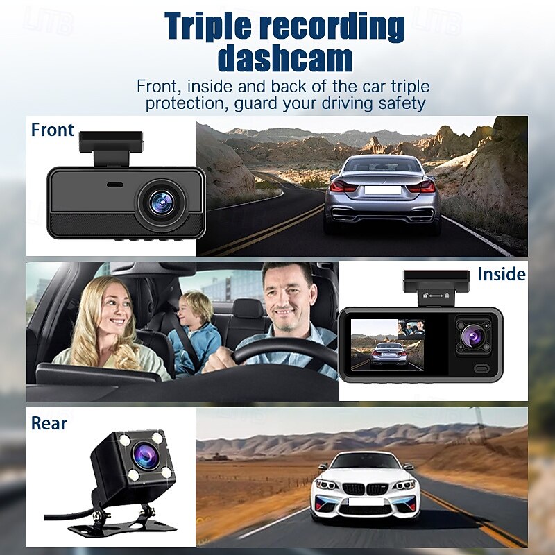 Car DVR Car Recorder 1080P Car Camera Front and Rear Car Car Recorder with Night Vision 24 Hour Parking Mode4