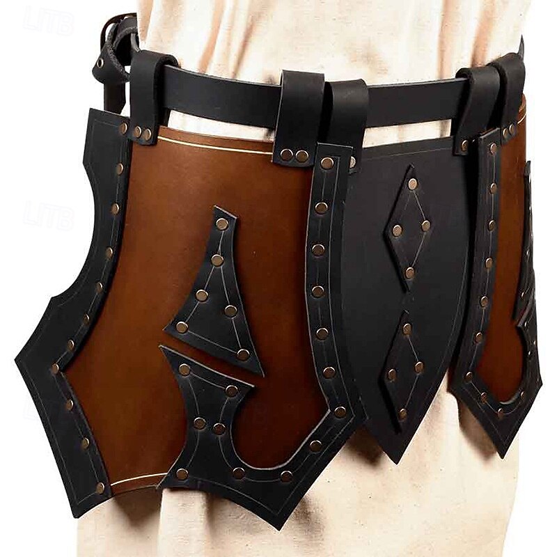 Retro Vintage Medieval Skirt Scottish Utility Kilts Kilts Fancy Dress Men's Celtic Halloween Carnival Masquerade Performance Adults' Skirt All Seasons3